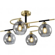 Φωτιστικό Οροφής 4xE14 230V Μαύρο-Μπρονζέ 955BILL4